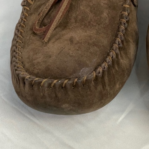 UGG SLIP ONS AUTHENTIC! Brown suede women’s size 8 - Picture 10 of 12